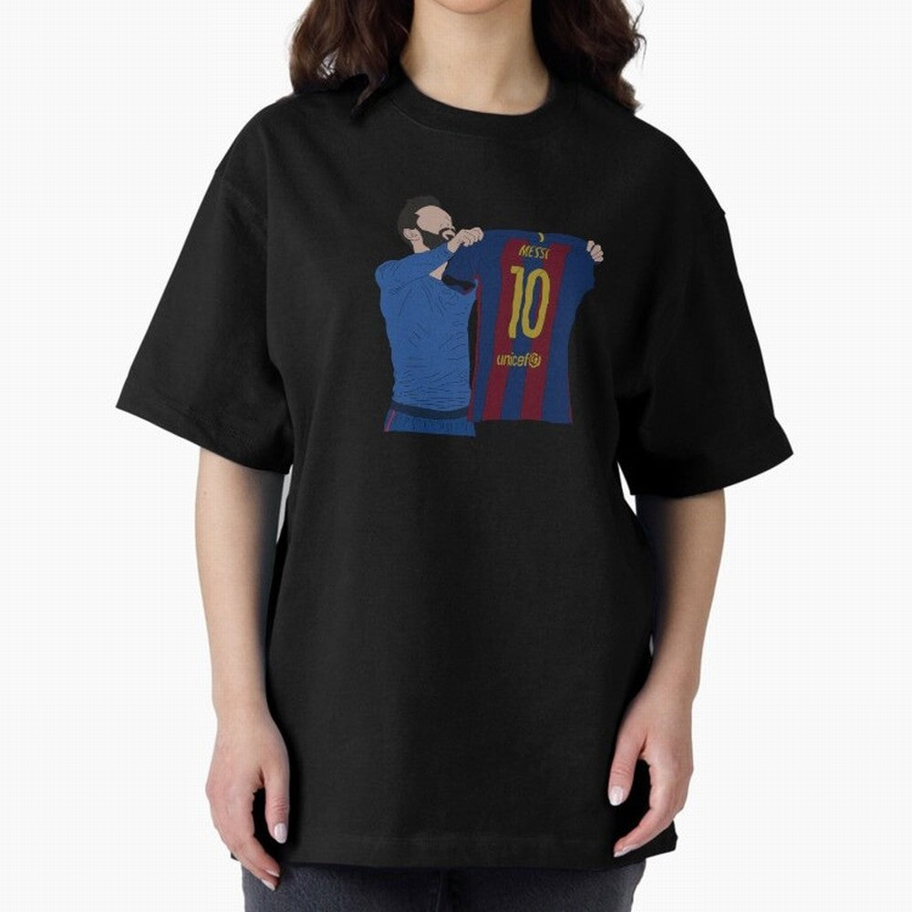 Lionel Messi | Barcelona legend Oversized T-Shirt Bring Bold Fan Energy to FIFA World Cup 2026 for Fans of Haaland and Argentina and Brazil, Bringing Stadium Memories, Football Loyalty, International Chants and Championship Tradition; Ideal for