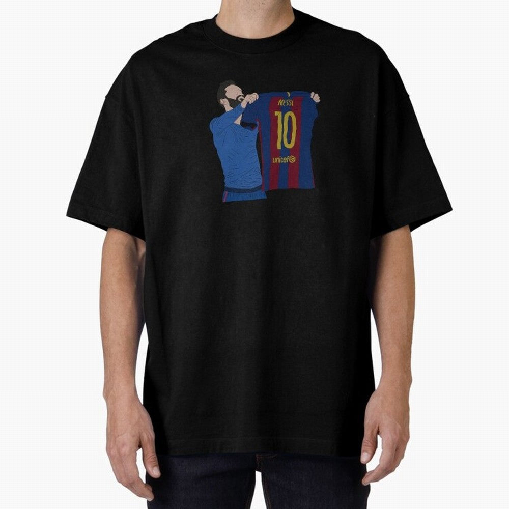 Lionel Messi | Barcelona legend Oversized T-Shirt Bring Bold Fan Energy to FIFA World Cup 2026 for Fans of Haaland and Argentina and Brazil, Bringing Stadium Memories, Football Loyalty, International Chants and Championship Tradition; Ideal for