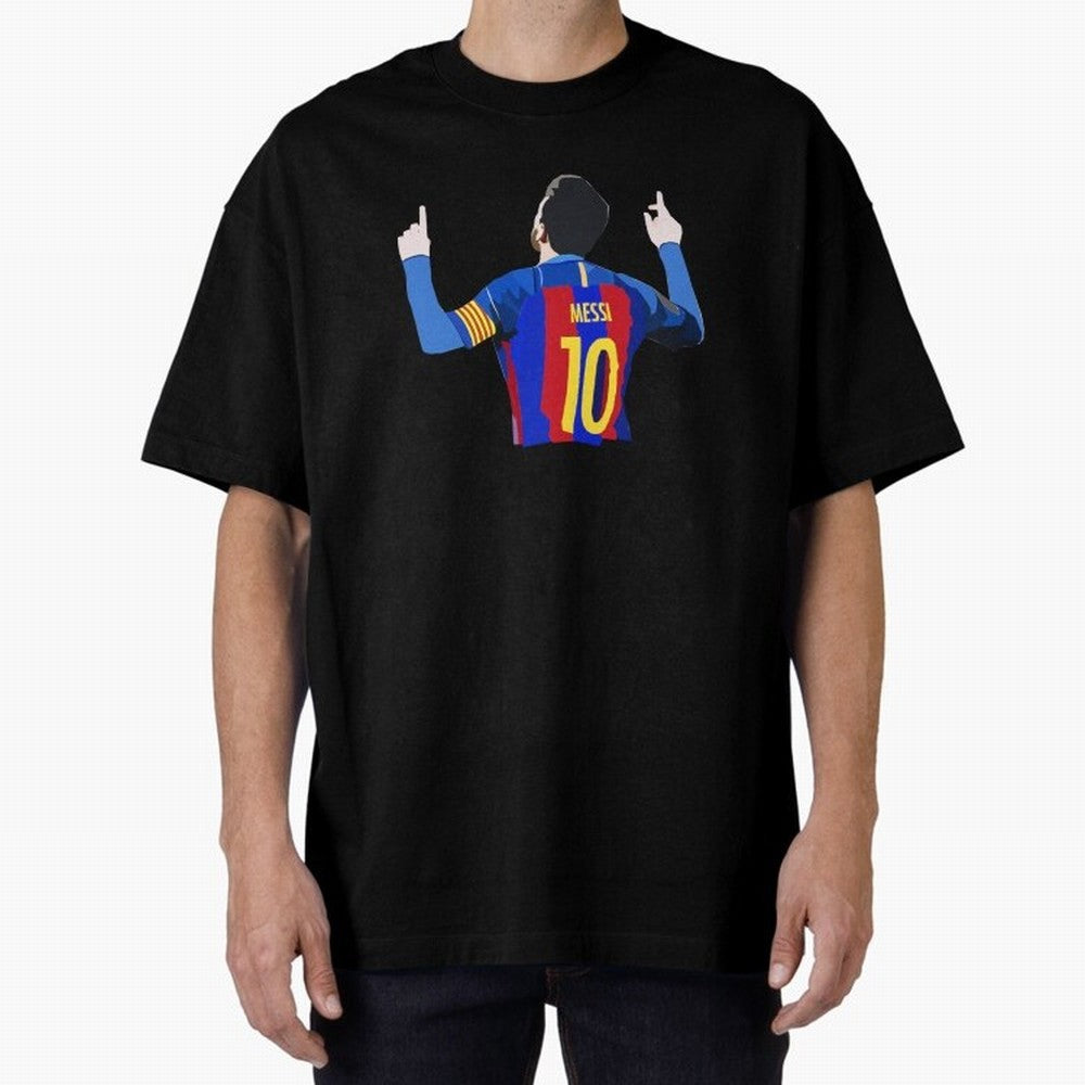 Lionel Messi vector art Oversized T-Shirt Show Love for Legendary Goals in FIFA World Cup 2026 USA Canada Mexico Spirit, with Argentina, Messi, Stadium Chants, National Pride, Trophy Dreams and Unforgettable Football Memories; Perfect for People