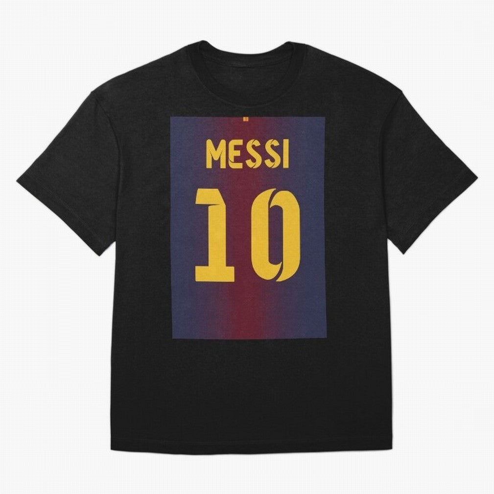 Barcelona 2012 Jersey Messi 10 Oversized T-Shirt Step into the FIFA World Cup 2026 Group Stage Journey through CR7 Highlights, England Pride, Championship Spirit, Famous Goals, Roaring Crowds and International Football Unity; Ideal for Fans Who