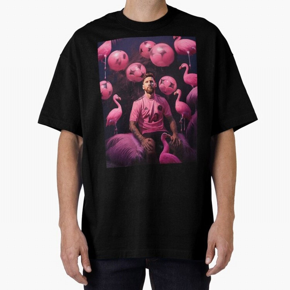 Flamingo Fantasy: Messi's Miami Elegance Active T-Shirt Feel Match Day Hype around FIFA World Cup 2026 Group Stage, Cristiano Ronaldo, Haaland and CR7, England, France and Netherlands, Football Passion, Legendary Performances, Festival Vibes and