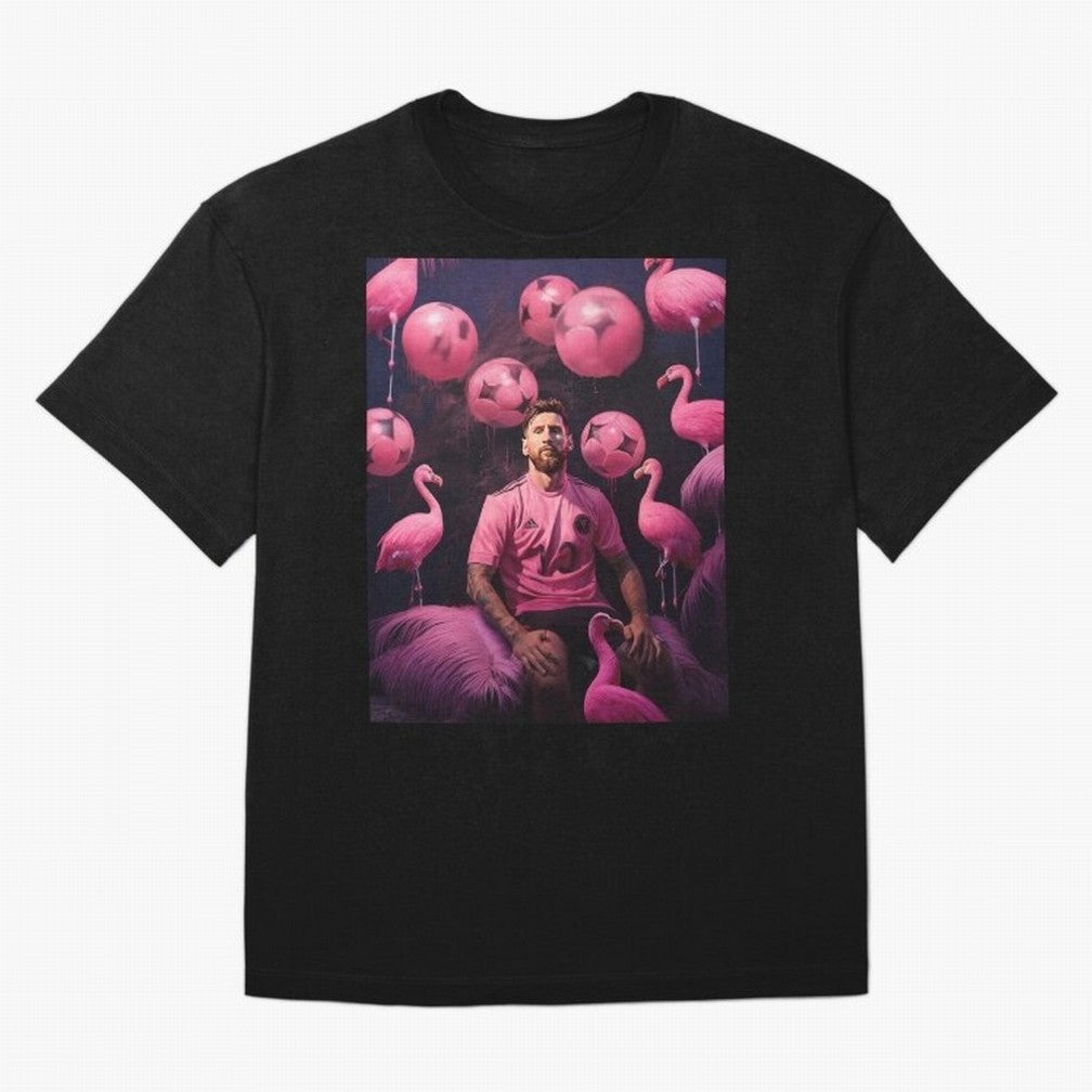 Flamingo Fantasy: Messi's Miami Elegance Active T-Shirt Feel Match Day Hype around FIFA World Cup 2026 Group Stage, Cristiano Ronaldo, Haaland and CR7, England, France and Netherlands, Football Passion, Legendary Performances, Festival Vibes and