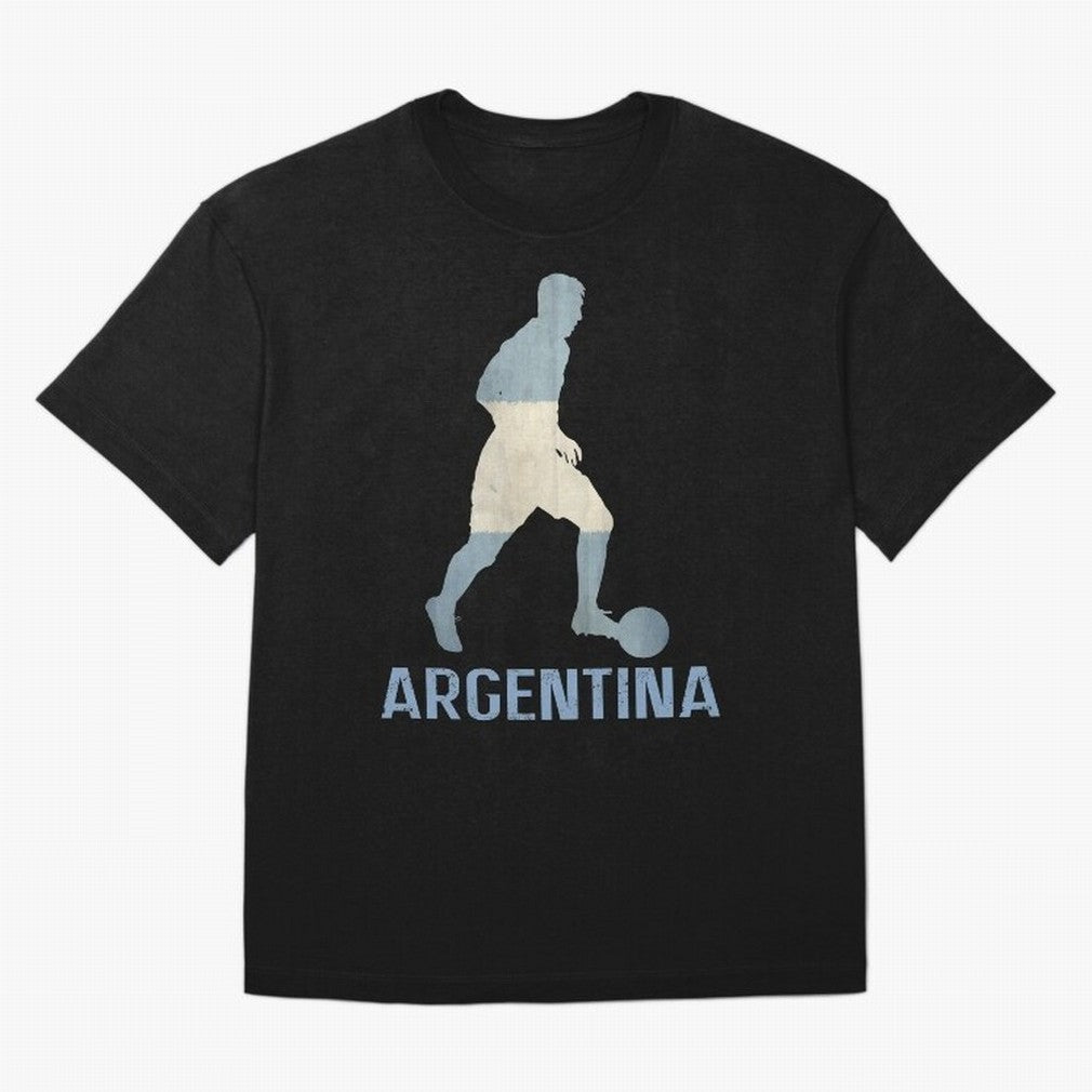 Argentina Essential T-Shirt Feel FIFA World Cup 2026 USA Canada Mexico Connected to Haaland and Mbappe, Argentina and Brazil Energy, Football History, Final Match Energy, Crowd Noise and Once in a Lifetime Moments; Ideal for Football Dads, Football