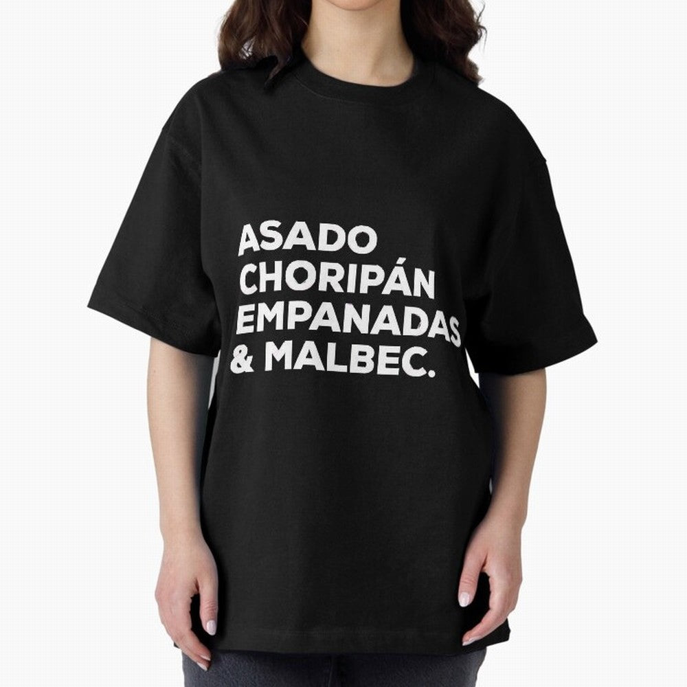 Argentine Cuisine Oversized T-Shirt Celebrate Global Football Passion for FIFA World Cup 2026, Inspired by Haaland, England and Germany, Supporter Pride, Iconic Celebrations, Legendary Names and Global Match Day Energy; Made for Collectors Who