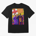 Messi Goat in FC Barcelna Graphic T-Shirt Bring Stadium Energy to Match Day Hype around FIFA World Cup 2026, Mbappe, Portugal, Worldwide Fan Energy, Dramatic Goals, Stadium Lights and Championship Celebrations; Ideal for Passionate Fans Who Love
