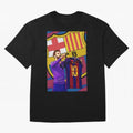 Messi Goat in FC Barcelna Premium T-Shirt Showcase Match Day Hype around FIFA World Cup 2026, Messi and Cristiano Ronaldo, France, Vintage Soccer Flavor, Modern Football Stars, National Flags and Final Night Emotion; Perfect for People Who Love