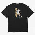 Messi in action GOAT Minimalist Graphic Premium T-Shirt Bring Global Tournament Vibes to Global Football Passion for FIFA World Cup 2026 Group Stage, Celebrating Cristiano Ronaldo, Haaland and CR7, England and Germany, Football Passion, Legendary
