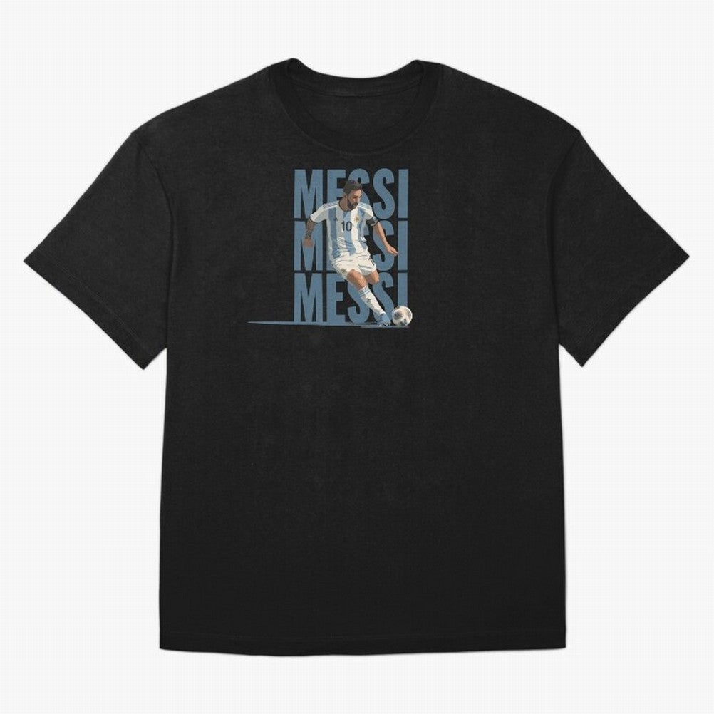 Messi in action Minimalist Graphic Premium T-Shirt Join Supporters Worldwide for Global Football Passion for FIFA World Cup 2026 Group Stage, Celebrating CR7, Argentina, Fan Favorite Moments, National Team Passion, Big Match Drama and Soccer