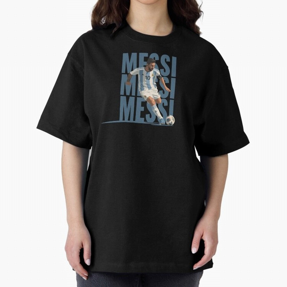Messi in action Minimalist Graphic Premium T-Shirt Join Supporters Worldwide for Global Football Passion for FIFA World Cup 2026 Group Stage, Celebrating CR7, Argentina, Fan Favorite Moments, National Team Passion, Big Match Drama and Soccer