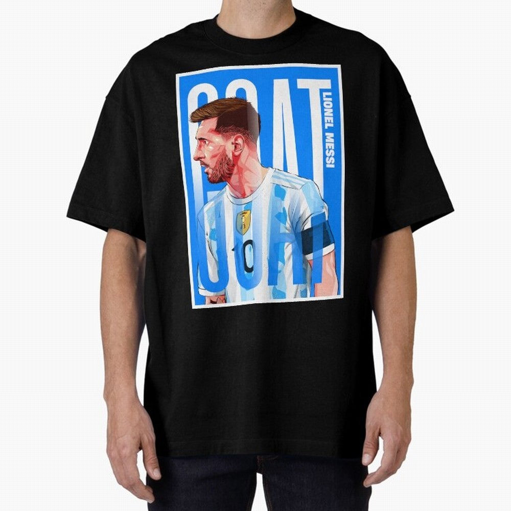 Lionel Messi The GOAT Illustration artwork Premium T-Shirt Honor Champions and Dreams in FIFA World Cup 2026 USA Canada Mexico Built around Mbappe and Neymar, Germany Energy, Vintage Soccer Flavor, Modern Football Stars, National Flags and Final