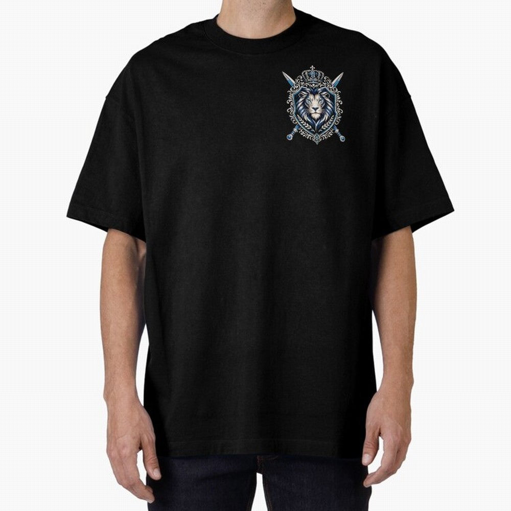 Majestic Lion Crest Emblem Premium T-Shirt Show Match Day Excitement for Match Day Hype around FIFA World Cup 2026, Mbappe, Argentina and Brazil, Soccer Culture, Superstar Moments, National Team Dreams and Competitive Fire; Perfect for People Who