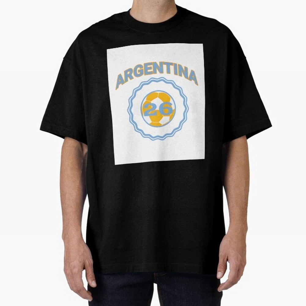Argentina 2026 world cup soccer badge Premium T-Shirt Feel the Trophy Chase of Global Football Passion for FIFA World Cup 2026, Inspired by CR7 and Messi, France, Stadium Chants, National Pride, Trophy Dreams and Unforgettable Football Memories;