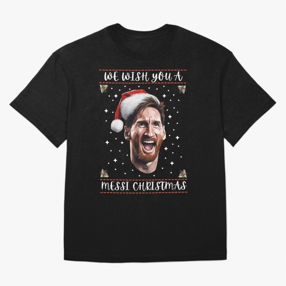Messi Christmas Shirt ¨C Funny Football Holiday Gift | We Wish You a Messi Christmas Active T-Shirt Feel the Heartbeat of Match Day Hype around FIFA World Cup 2026 Group Stage, Haaland, France, Tournament Hype, Historic Matchups, Family Viewing
