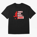 Corner Taken Quickly Origi (Red) Essential T-Shirt Honor the Football Icons of FIFA World Cup 2026 USA Canada Mexico Spirit, Featuring Spain, Haaland and Mbappe, Match Day Excitement, Supporter Culture, Golden Goals and Global Football Passion;