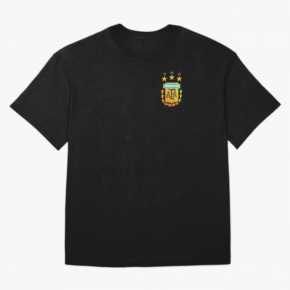 AFA ARGENTINA CHAMPION QATAR 2022 3 STARS Oversized T-Shirt Fuel Your Fan Pride for Global Football Passion for FIFA World Cup 2026 USA Canada Mexico, Capturing Haaland and Mbappe, England, Vintage Soccer Flavor, Modern Football Stars, National