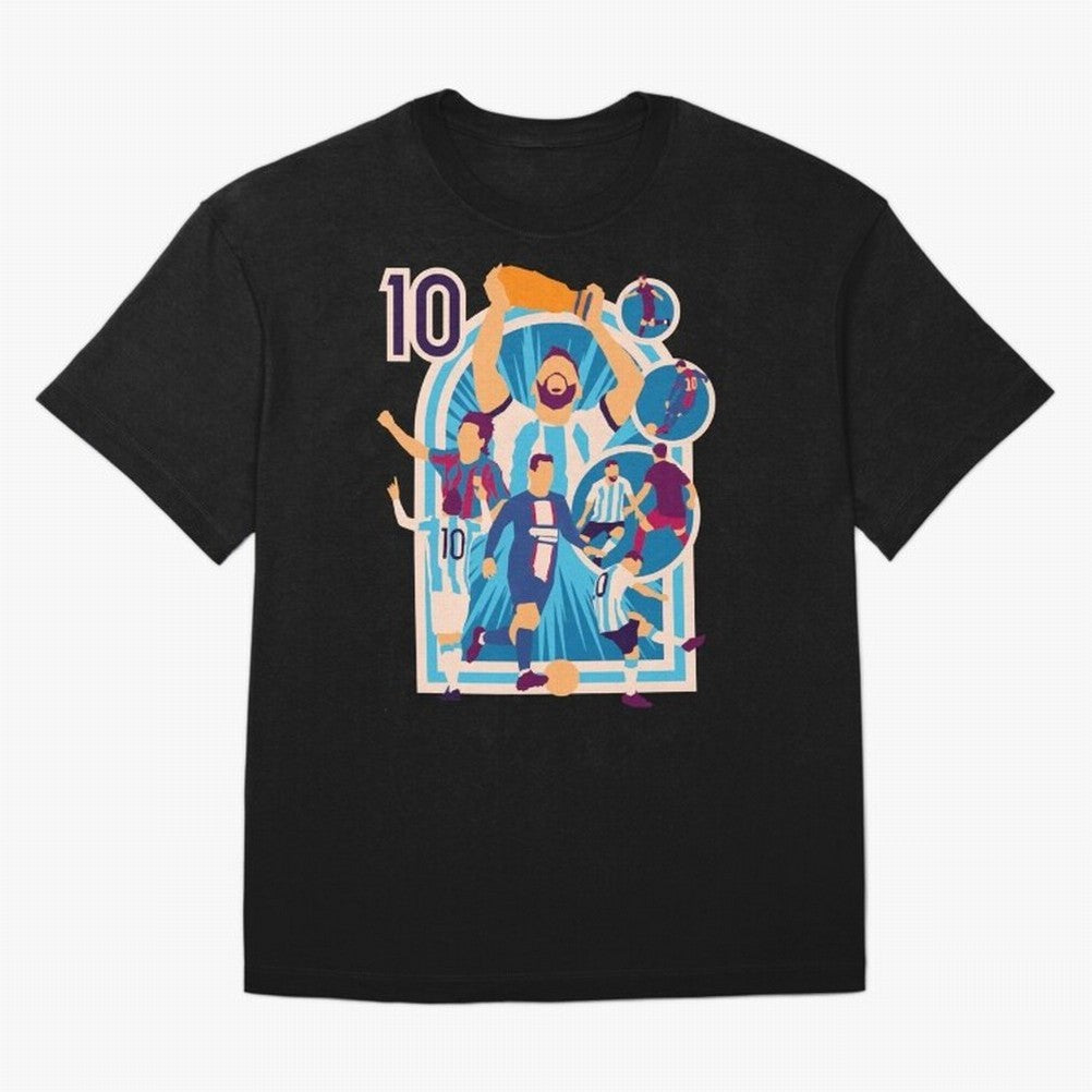 Messi - The Goat Classic T-Shirt Carry National Pride through the FIFA World Cup 2026 Group Stage Journey through Messi, CR7 and Mbappe Highlights, England, France and Netherlands Pride, Global Supporter Spirit, Legendary Goals, National Colors and