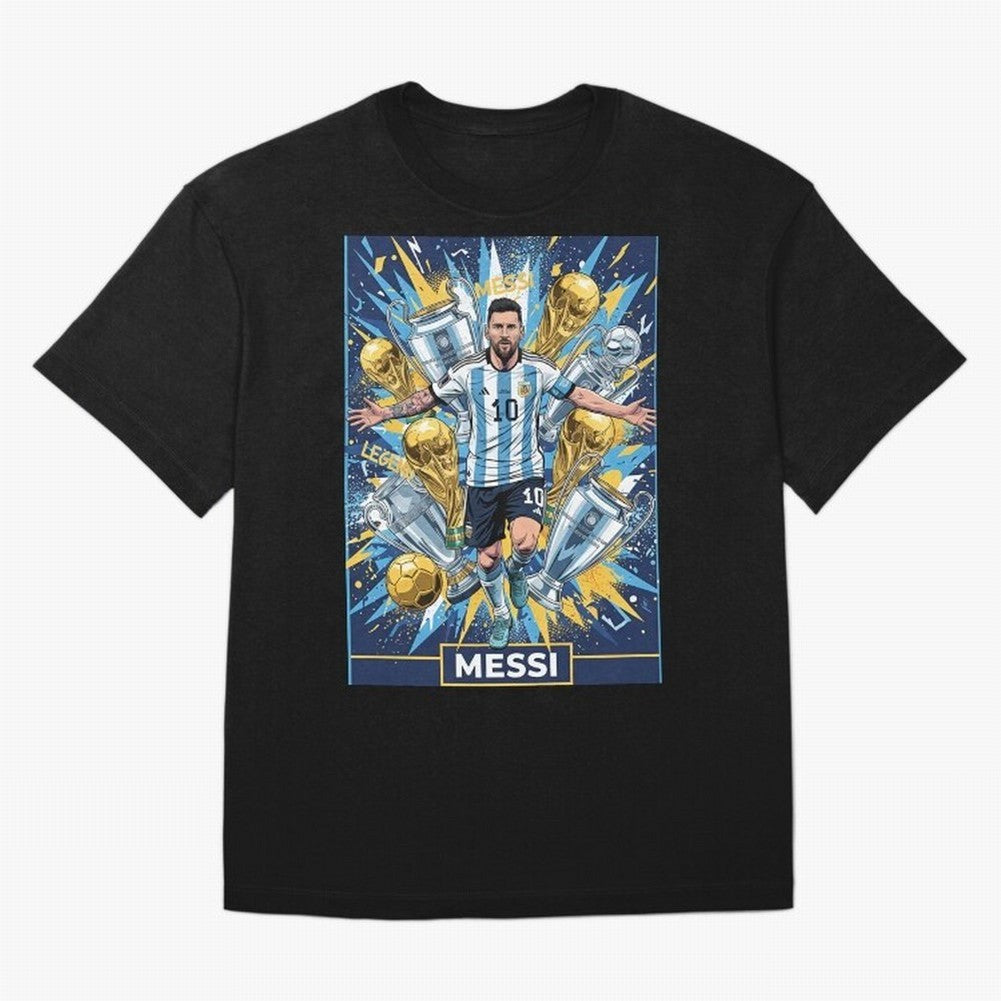 MESSI The Golden Legend Classic T-Shirt Support Iconic Players in FIFA World Cup 2026 Celebrating Messi and Cristiano Ronaldo, Argentina and Brazil Energy, Football History, Final Match Energy, Crowd Noise and Once in a Lifetime Moments; Perfect