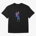 Messi Iconic Celebration Pixel Classic T-Shirt Celebrate Global Passion for the FIFA World Cup 2026 USA Canada Mexico Journey through Neymar Highlights, Spain and Netherlands Pride, Football Festival Excitement, Trophy Ambitions, Country Rivalries