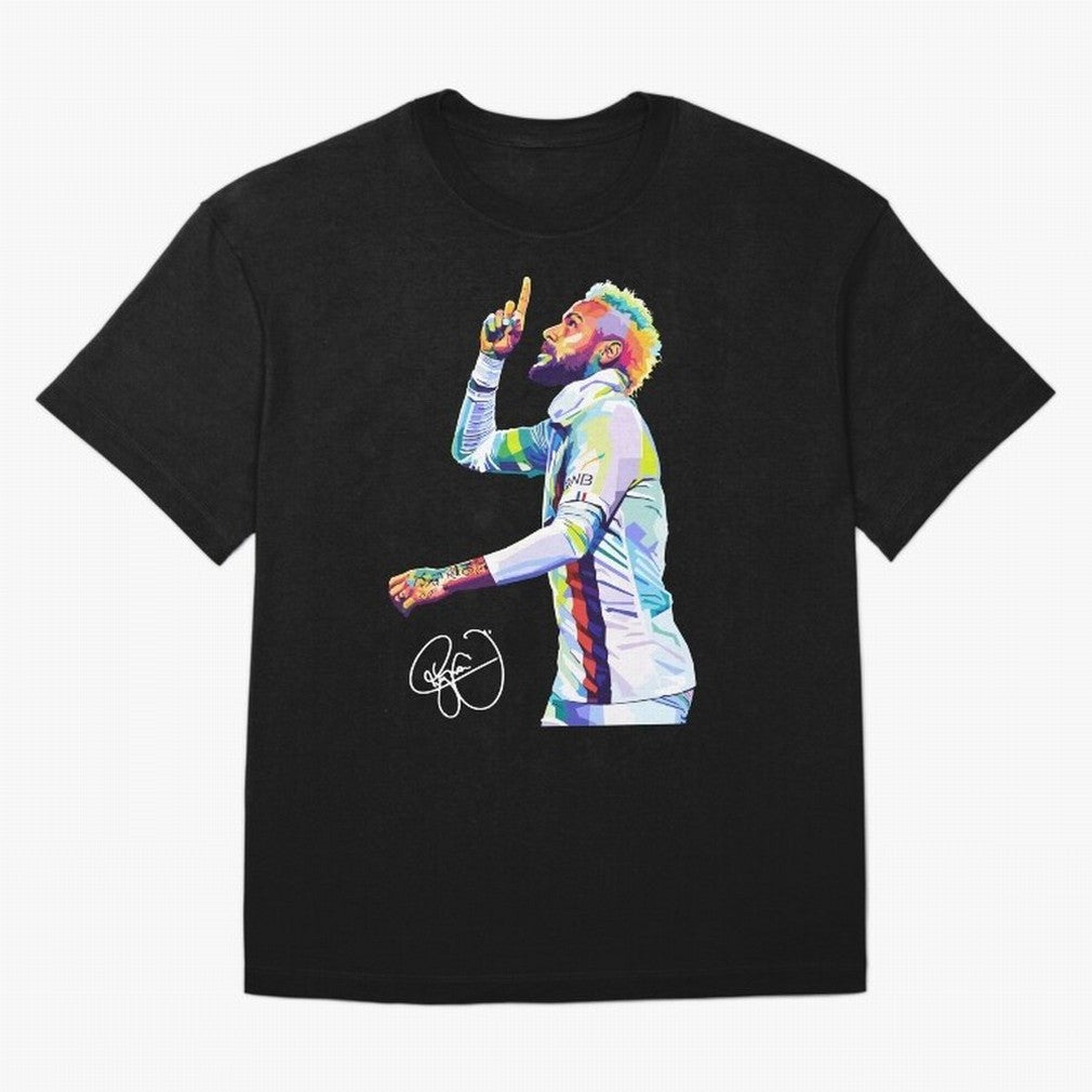 Neymar Jr Football Wpap Pop Art Classic T-Shirt Fuel the Hype around FIFA World Cup 2026 for Fans of CR7 and Messi and Spain, Bringing Worldwide Fan Energy, Dramatic Goals, Stadium Lights and Championship Celebrations; Built for Supporters Chasing