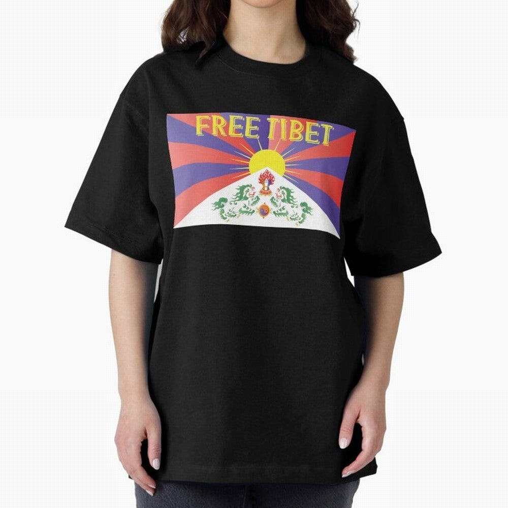 Free Tibet Movement Oversized T-Shirt Relive Legendary Nights from FIFA World Cup 2026 Group Stage Spirit, Filled with Brazil, Portugal and Argentina, Neymar, Haaland and Cristiano Ronaldo, Retro Football Energy, Iconic Rivalries, Trophy Chase