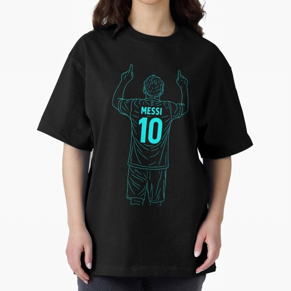 Messi Iconic Celebration Oversized T-Shirt Remember FIFA World Cup 2026 Featuring Haaland, France Energy, Supporter Pride, Iconic Celebrations, Legendary Names and Global Match Day Energy; Made for Die Hard Supporters, Soccer Lovers, Game Day