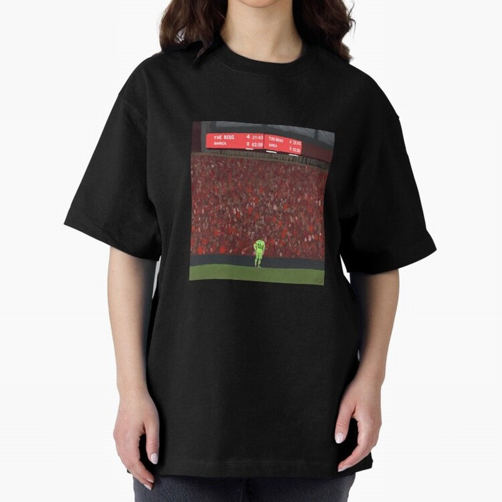Liverpool 4-0 Barcelona painting Classic T-Shirt Support the Legends of FIFA World Cup 2026 Spirit, Built around France and Portugal, Messi, CR7 and Mbappe, Football Passion, Legendary Performances, Festival Vibes and Supporter Community; Ideal for
