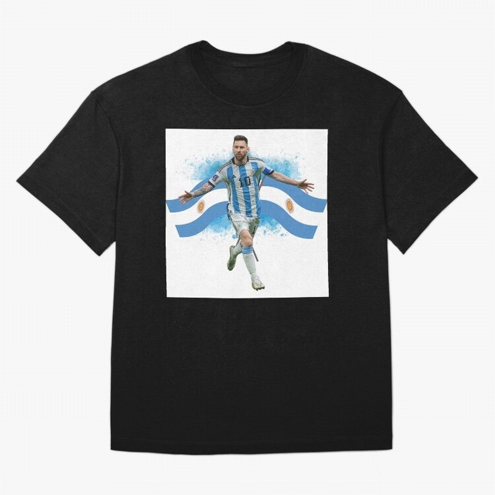 Messi - Argentina Classic T-Shirt Keep Football History Alive during the FIFA World Cup 2026 Group Stage Journey through Messi, Neymar and Mbappe Highlights, Argentina, France and Brazil Pride, Championship Spirit, Famous Goals, Roaring Crowds and