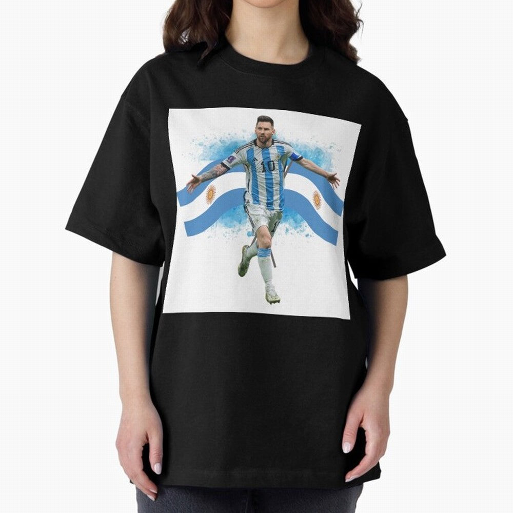Messi - Argentina Classic T-Shirt Keep Football History Alive during the FIFA World Cup 2026 Group Stage Journey through Messi, Neymar and Mbappe Highlights, Argentina, France and Brazil Pride, Championship Spirit, Famous Goals, Roaring Crowds and