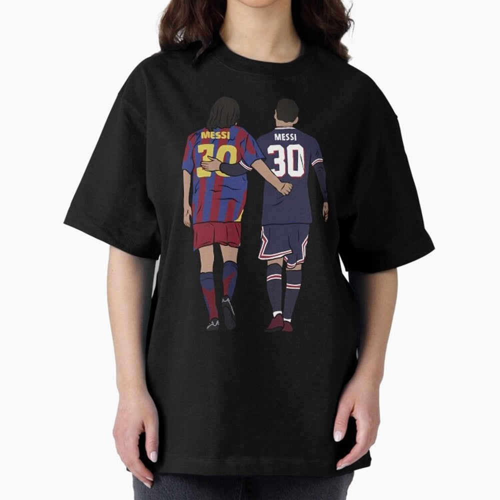 Young Messi and Old Messi Essential T-Shirt Bring International Match Energy to the FIFA World Cup 2026 Group Stage Journey through Neymar Highlights, Spain and Netherlands Pride, Worldwide Fan Energy, Dramatic Goals, Stadium Lights and