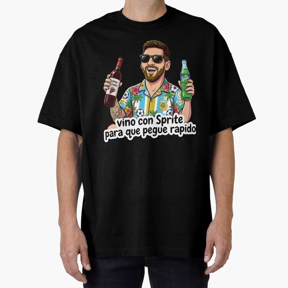 Messi came with a sprite so he could hit fast. Classic T-Shirt Share the FIFA World Cup 2026 Group Stage Journey through Mbappe Highlights, Germany Pride, Goal Celebration Energy, Supporter Heritage, Football Icons and Worldwide Tournament Joy;