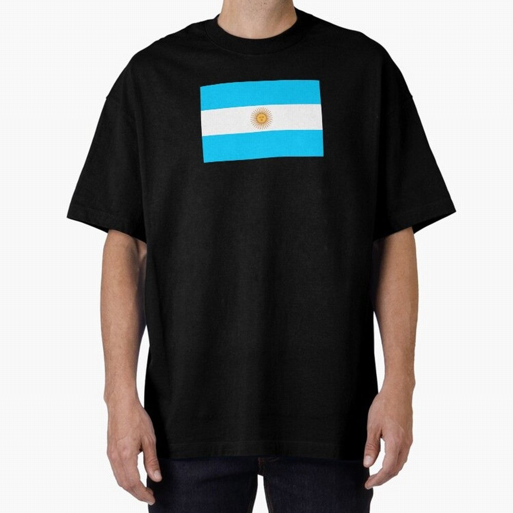 ARGENTINA Oversized T-Shirt Celebrate Classic Football Spirit in FIFA World Cup 2026 for Fans of CR7 and Messi and England and Germany, Bringing Football History, Final Match Energy, Crowd Noise and Once in a Lifetime Moments; Great for Watch