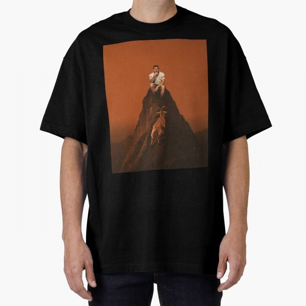 Goat messi football sunset Oversized T-Shirt Bring FIFA World Cup 2026 USA Canada Mexico Inspired by Haaland, England Energy, Match Day Excitement, Supporter Culture, Golden Goals and Global Football Passion; Made for Die Hard Supporters, Soccer