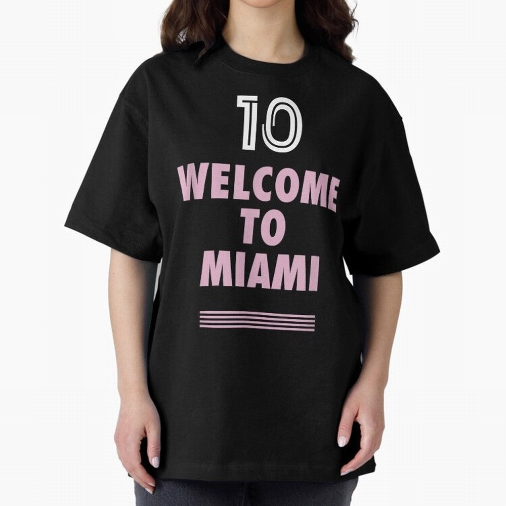 Welcome to Miami 10 - GOAT Classic T-Shirt Celebrate the Magic of the FIFA World Cup 2026 USA Canada Mexico Journey through Messi, CR7 and Mbappe Highlights, Spain Pride, Match Day Excitement, Supporter Culture, Golden Goals and Global Football