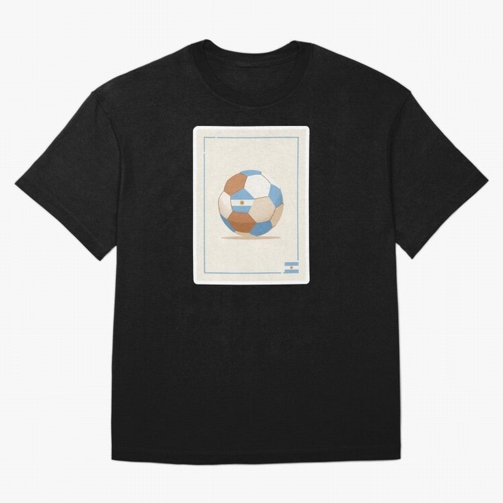 Football stamp sticker || Buenos Aires Vibes Classic T-Shirt Join FIFA World Cup 2026 USA Canada Mexico Spirit, with Portugal, Spain and Germany, Neymar, Vintage Soccer Flavor, Modern Football Stars, National Flags and Final Night Emotion; Created