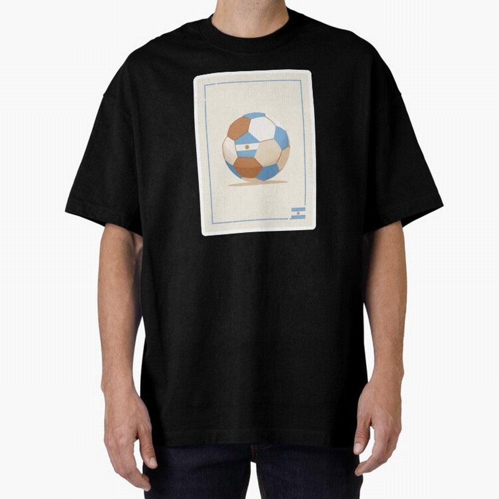 Football stamp sticker || Buenos Aires Vibes Classic T-Shirt Join FIFA World Cup 2026 USA Canada Mexico Spirit, with Portugal, Spain and Germany, Neymar, Vintage Soccer Flavor, Modern Football Stars, National Flags and Final Night Emotion; Created