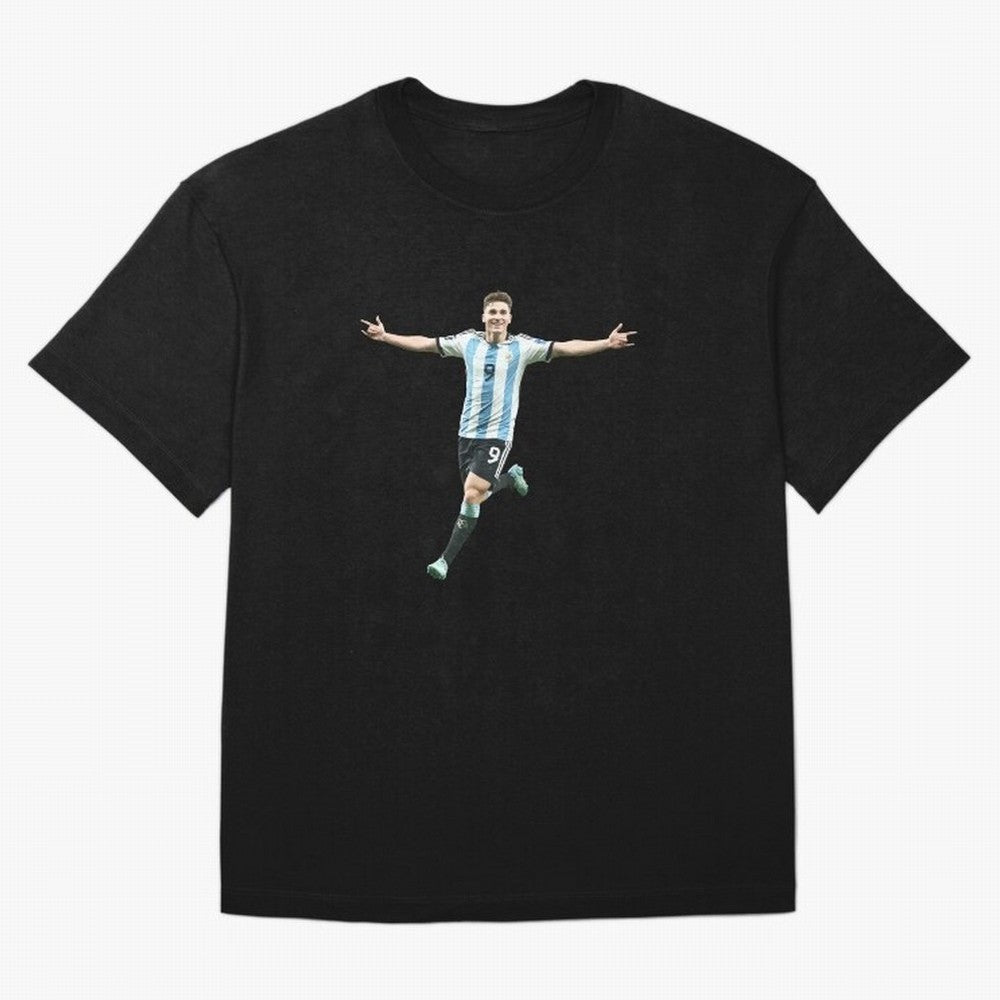 Julian Alvarez Classic T-Shirt Celebrate the Biggest Stage of FIFA World Cup 2026 Capturing Cristiano Ronaldo, Portugal, Spain and Germany Energy, Retro Football Energy, Iconic Rivalries, Trophy Chase Drama and Stadium Atmosphere; Built for