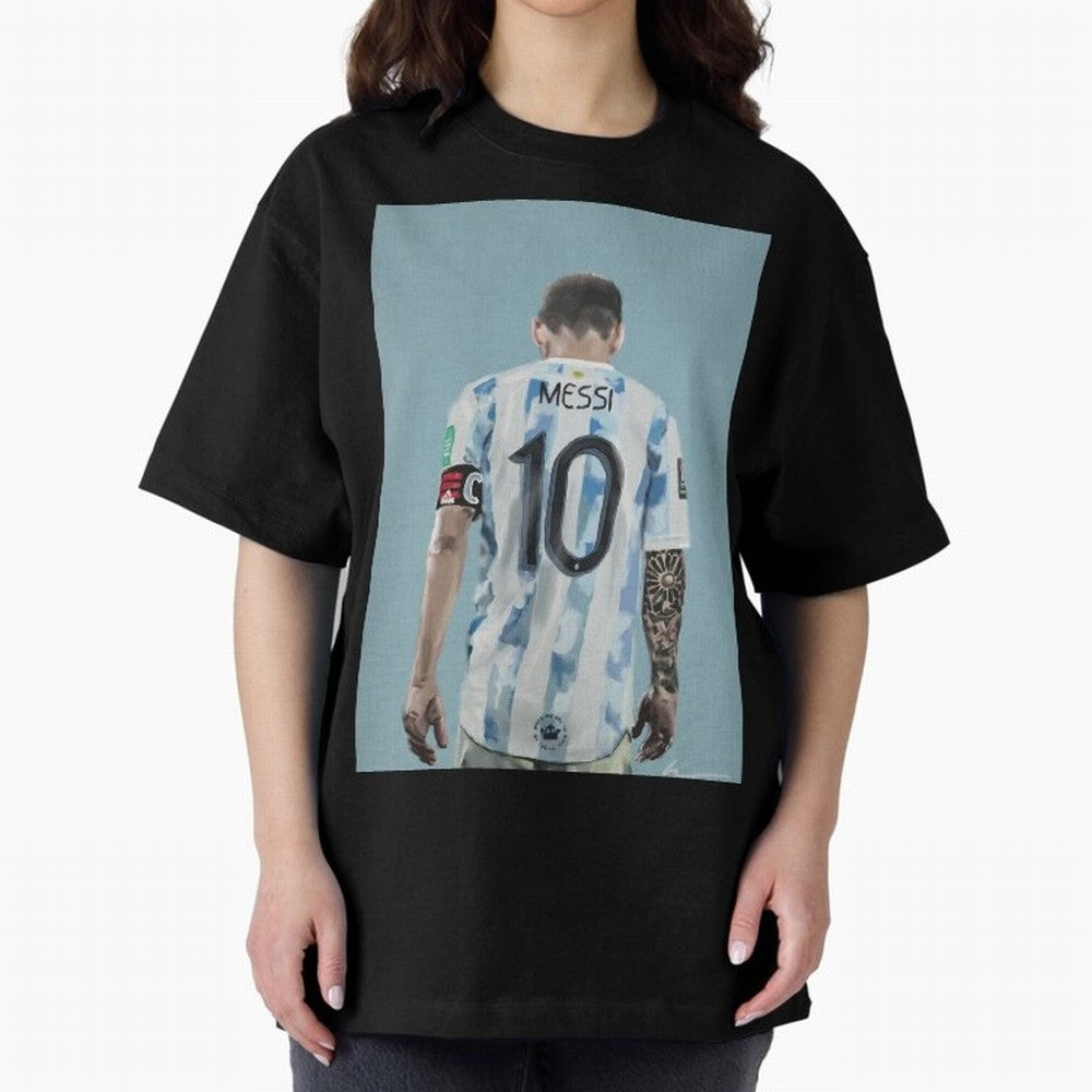 Portrait painting of Lionel Messi of Inter Miami and Argentina Classic T-Shirt Follow FIFA World Cup 2026 USA Canada Mexico for Fans of Messi and Cristiano Ronaldo and England, France and Netherlands, Bringing Supporter Pride, Iconic Celebrations,