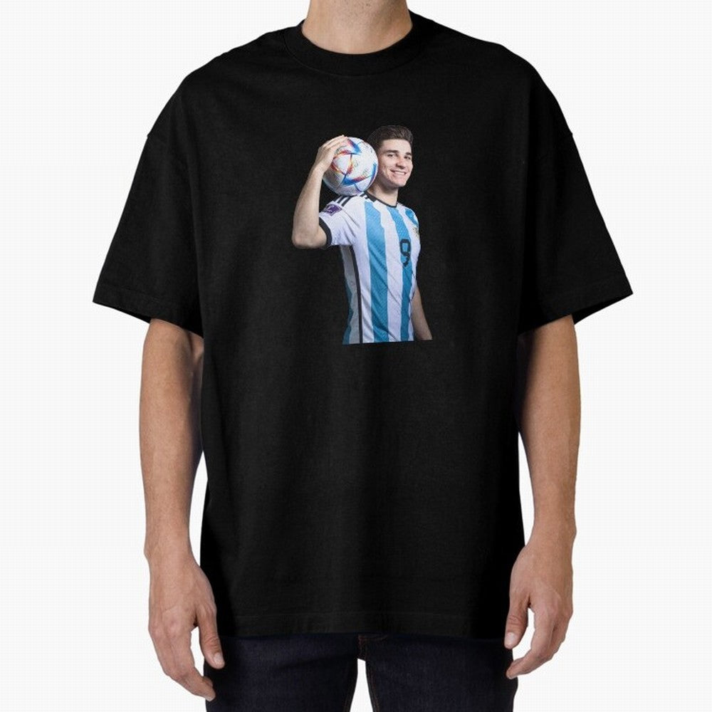 Julian Alvarez Classic T-Shirt Show Love for Legendary Goals in FIFA World Cup 2026 USA Canada Mexico for Fans of Haaland and Mbappe and Portugal, Spain and Germany, Bringing Sports Nostalgia, International Competition, Famous Players and