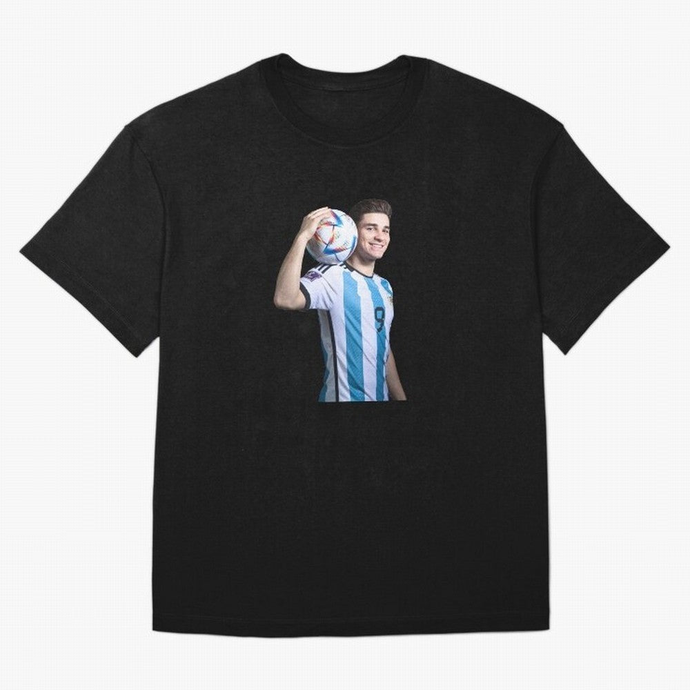Julian Alvarez Classic T-Shirt Show Love for Legendary Goals in FIFA World Cup 2026 USA Canada Mexico for Fans of Haaland and Mbappe and Portugal, Spain and Germany, Bringing Sports Nostalgia, International Competition, Famous Players and