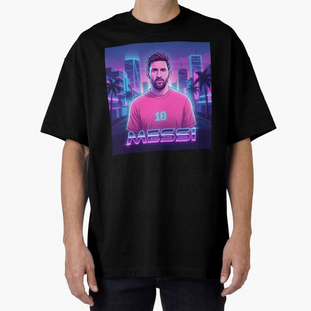 Inter Miami? Football Legend Messi Cyberpunk Retro Futurist Design (Version 2) Classic T-Shirt Bring Champion Energy into FIFA World Cup 2026 Group Stage with Haaland, Brazil Energy, Stadium Chants, National Pride, Trophy Dreams and Unforgettable