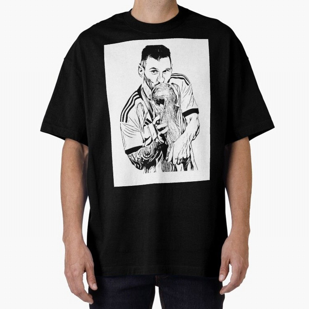 Drawing Leo Messi Classic T-Shirt Show Fan Pride Across the FIFA World Cup 2026 Journey through Messi Highlights, Argentina, France and Brazil Pride, Champion Mindset, Group Stage Buzz, Knockout Tension and Passionate Fan Culture; Made for Die Hard