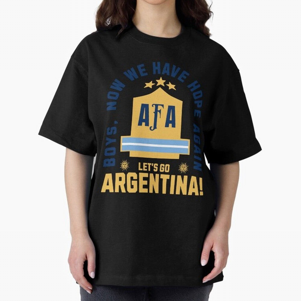 Argentina Soccer 2026 Boys We Have Hope Again Fan Design Classic T-Shirt Cheer through Every Moment of FIFA World Cup 2026 USA Canada Mexico Connected to Messi and Cristiano Ronaldo, France Energy, Retro Football Energy, Iconic Rivalries, Trophy