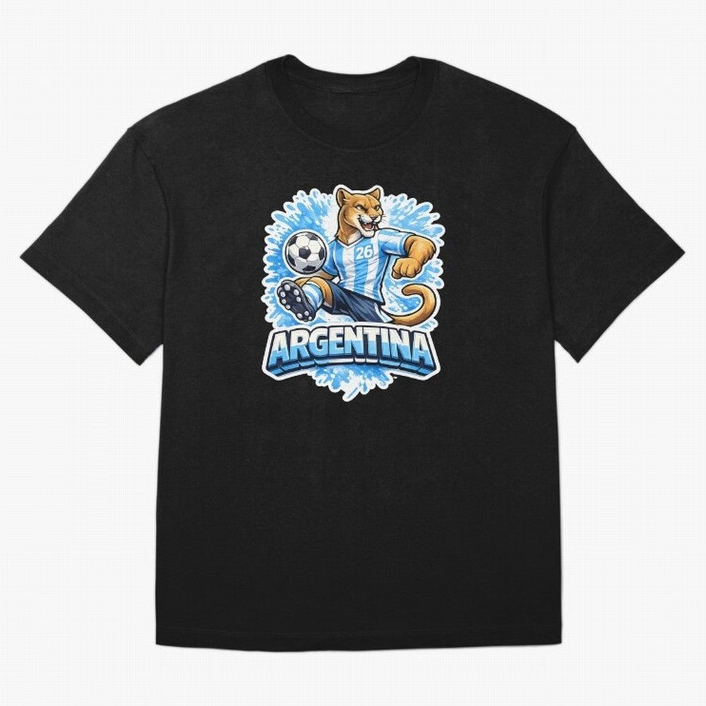 Argentina Soccer Mascot - Albiceleste Edition Essential T-Shirt Represent Football Lovers during the FIFA World Cup 2026 Journey through Messi, Neymar and Mbappe Highlights, England and Germany Pride, Game Day Rituals, Football Legends, Country