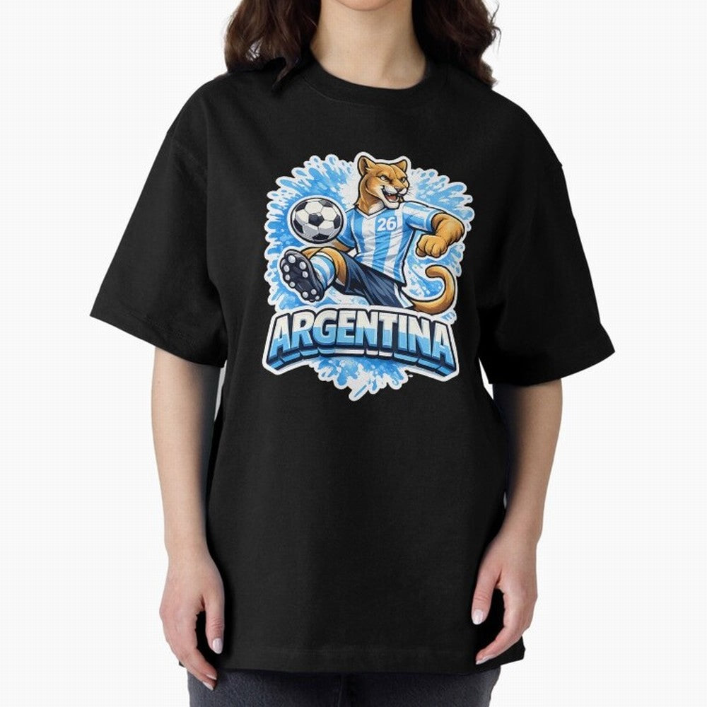 Argentina Soccer Mascot - Albiceleste Edition Essential T-Shirt Represent Football Lovers during the FIFA World Cup 2026 Journey through Messi, Neymar and Mbappe Highlights, England and Germany Pride, Game Day Rituals, Football Legends, Country