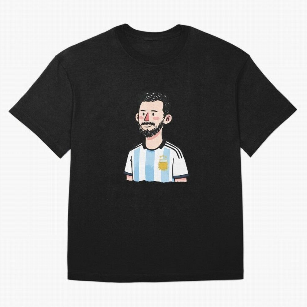 Argentina Soccer Football Player Oversized T-Shirt Stand Proud for Match Day Hype around FIFA World Cup 2026 Group Stage, Messi and Cristiano Ronaldo, Argentina, France and Brazil, Football Festival Excitement, Trophy Ambitions, Country Rivalries