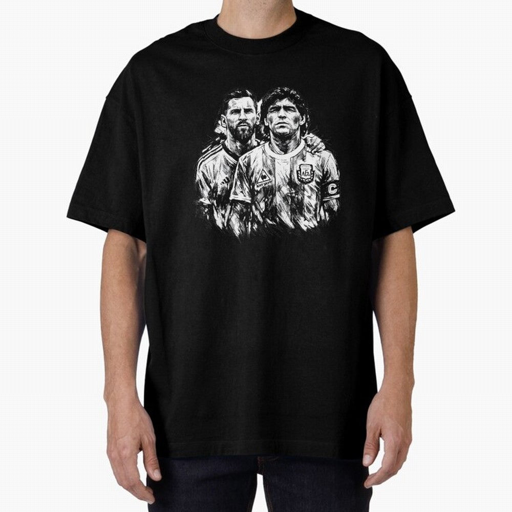 Messi & Maradona ¨C Eternal Legacy Classic T-Shirt Represent the FIFA World Cup 2026 USA Canada Mexico Journey through Cristiano Ronaldo Highlights, Argentina and Brazil Pride, Goal Celebration Energy, Supporter Heritage, Football Icons and