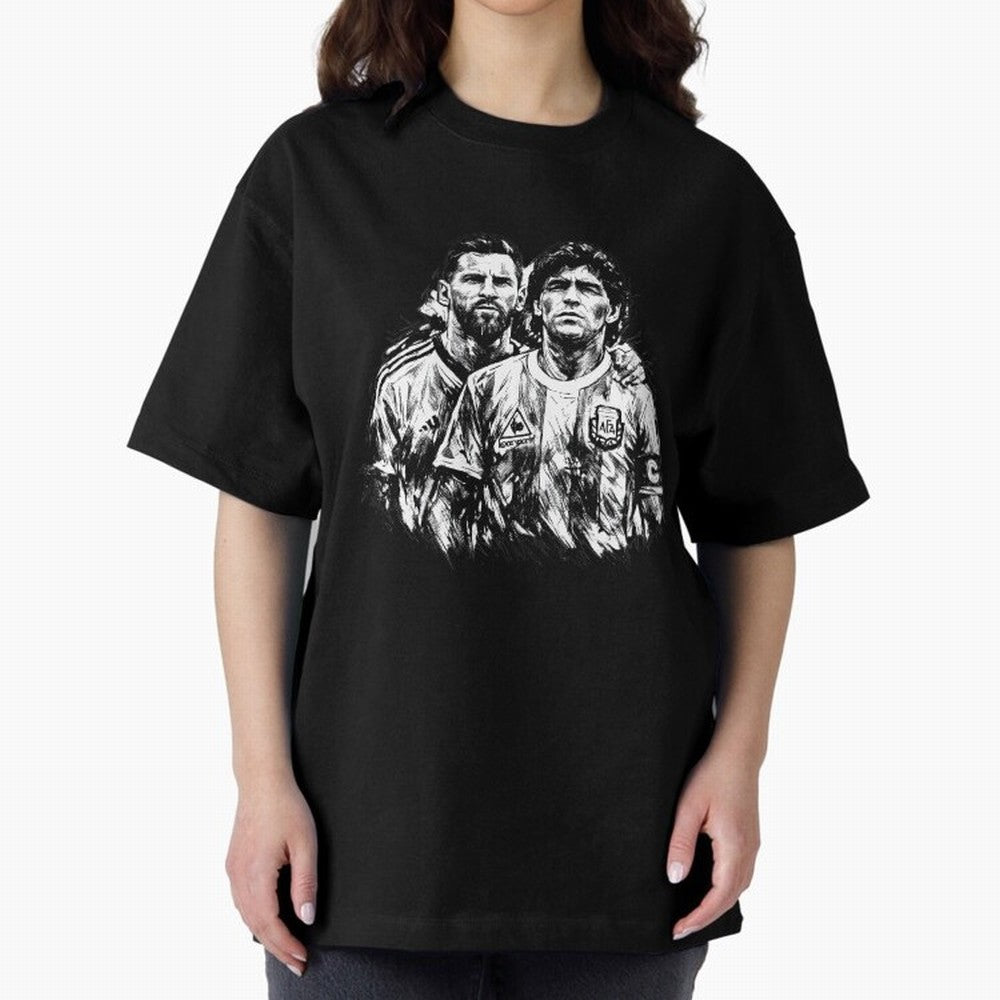 Messi & Maradona ¨C Eternal Legacy Classic T-Shirt Represent the FIFA World Cup 2026 USA Canada Mexico Journey through Cristiano Ronaldo Highlights, Argentina and Brazil Pride, Goal Celebration Energy, Supporter Heritage, Football Icons and