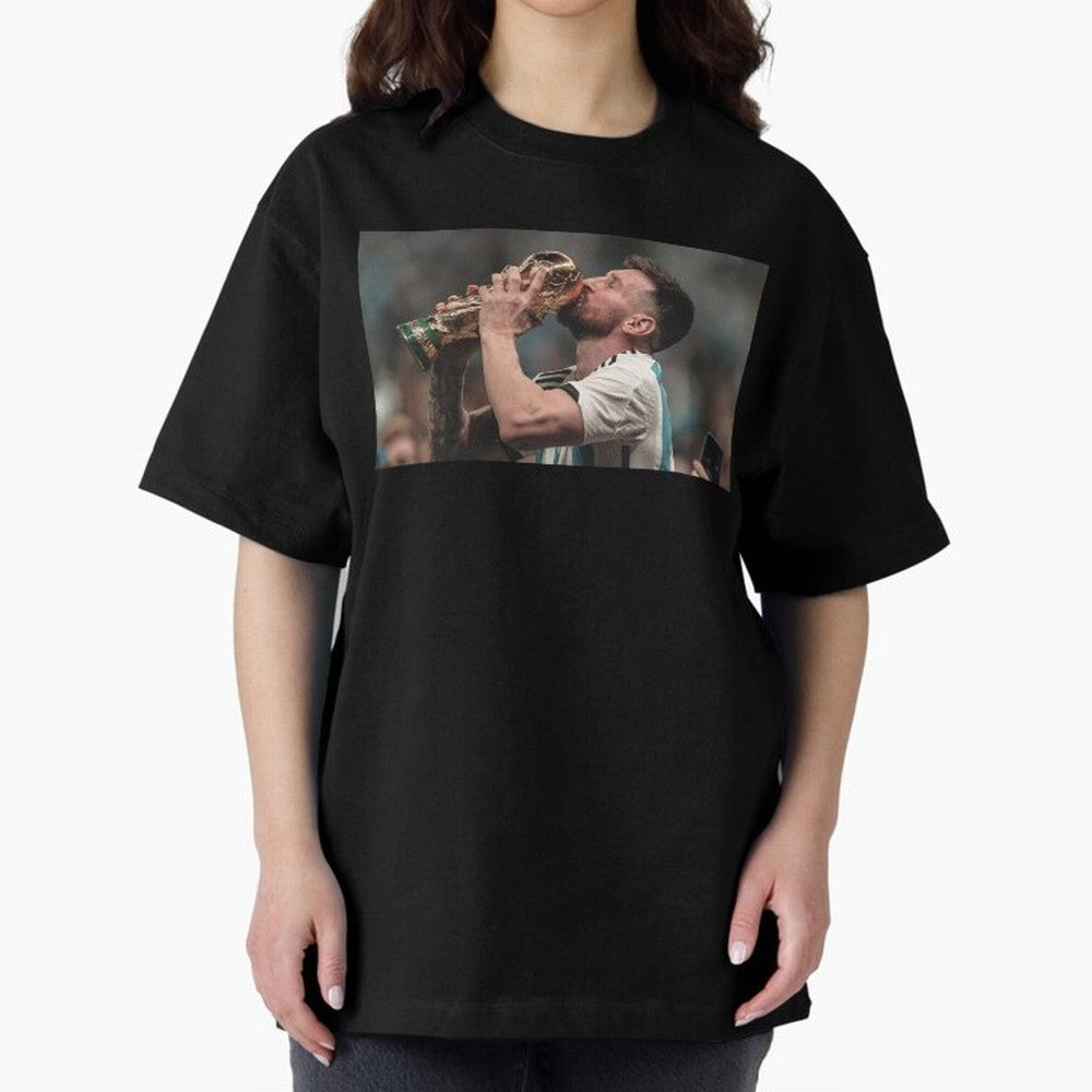 MESSI WITH THE WORLD CUP Classic T-Shirt Bring a Champion Mindset to Match Day Hype around FIFA World Cup 2026 Group Stage, Neymar, Haaland and Cristiano Ronaldo, Spain, Stadium Memories, Football Loyalty, International Chants and Championship