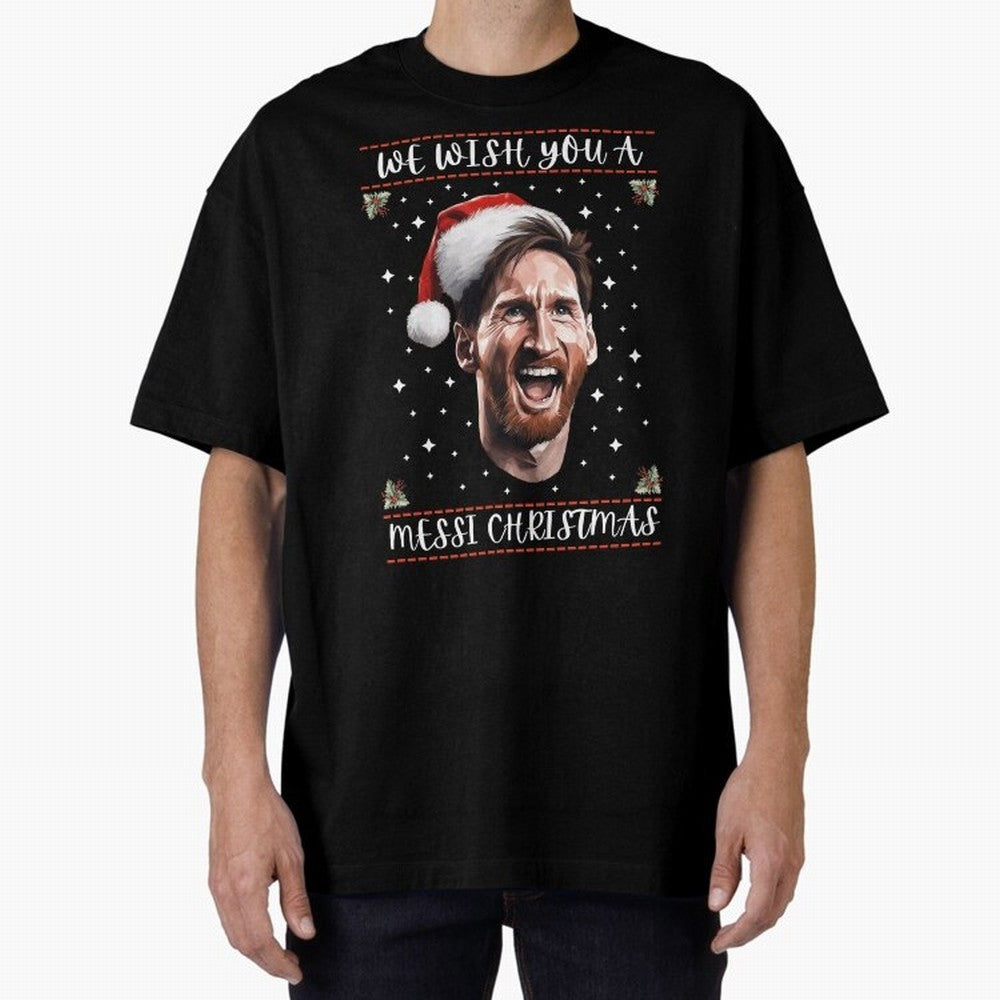 Messi Christmas Funny Football Holiday Classic T-Shirt Embrace Match Day Hype around FIFA World Cup 2026 USA Canada Mexico, Cristiano Ronaldo, Portugal, Football History, Final Match Energy, Crowd Noise and Once in a Lifetime Moments; Ideal for