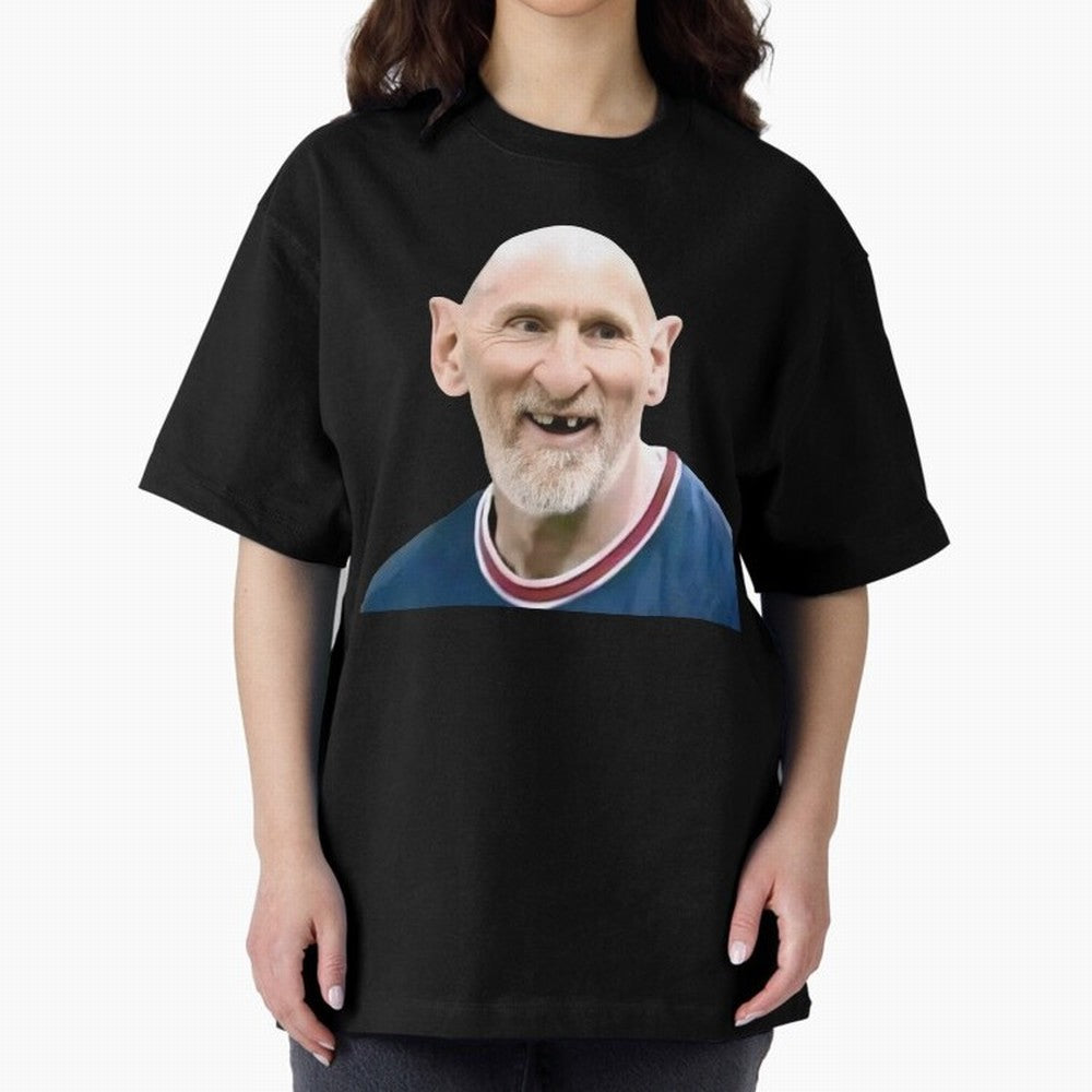 Old and Bald Messi Football Meme Oversized T-Shirt Support FIFA World Cup 2026 USA Canada Mexico Filled with Cristiano Ronaldo, Haaland and CR7, Spain and Netherlands Energy, Soccer Culture, Superstar Moments, National Team Dreams and Competitive